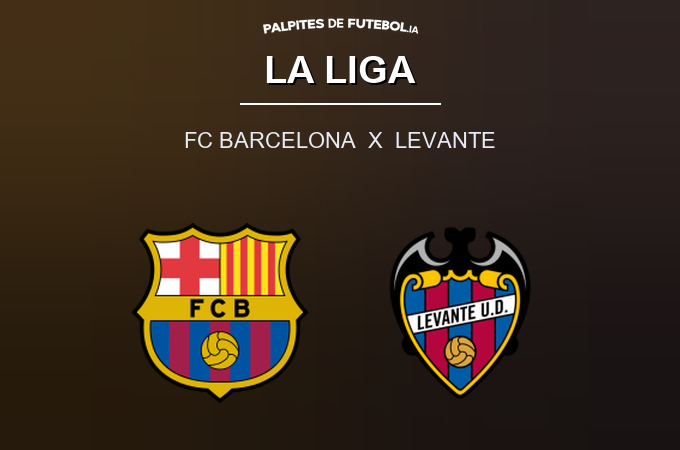 Palpite do dia, FC Barcelona x Levante, La Liga | Palpites de Futebol IA