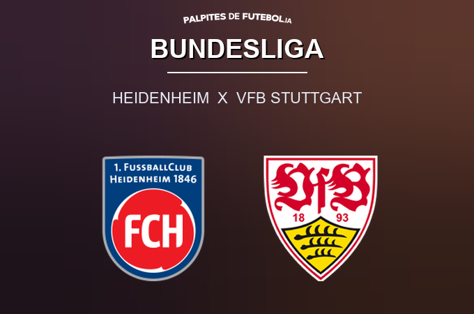 Palpite do dia, Heidenheim x VfB Stuttgart, Bundesliga | Palpites de Futebol IA